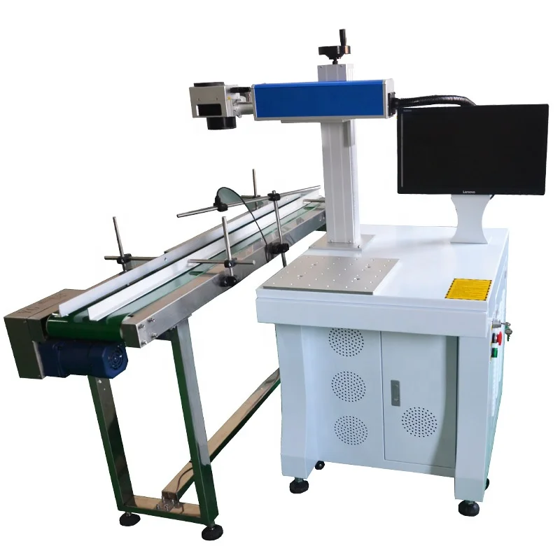Fiber Laser Marking Machine 30W - 2026 Faserlaser-Markiermaschine mit Förderband 20W 30W