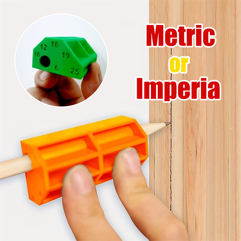 Test Instruments - Mehrgrößen-Parallelmarkierungslehre Metrisch/Zöllig Kunststoff-Tischlerwerkzeug Präzises Zeicheninstrument für